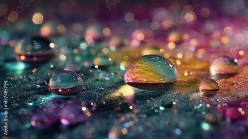 Water droplets glistening in the sunlight, representing the invisible threat of PFAS chemicals, a haunting reminder of the risks to our health and environment