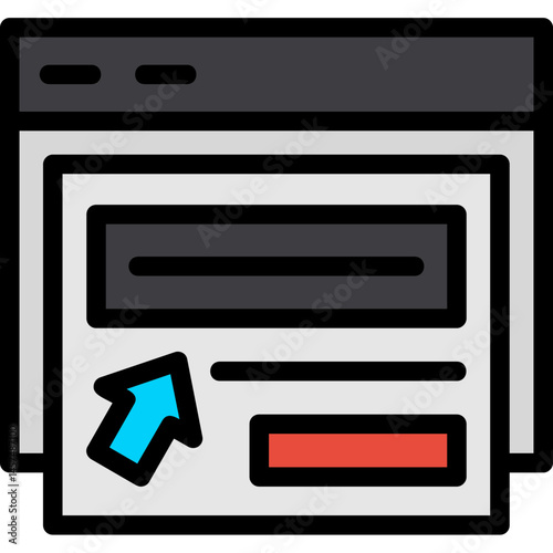 News Subscription Line Filled Icon
