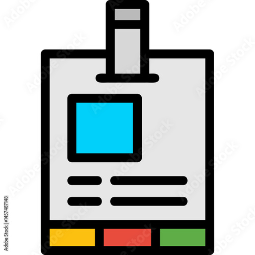 Press Pass Line Filled Icon