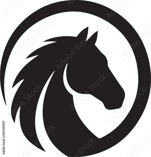 horse head silhouette icon