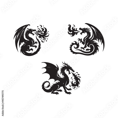 fire breathing dragon icons