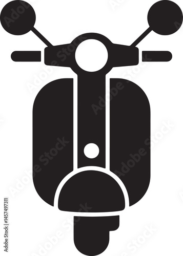 scooter glyph icon Silhouette
