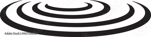 A minimalist illustration features a series of concentric semi-circles, each gently echoing outward to symbolize a conceptual wave or ripple effect.