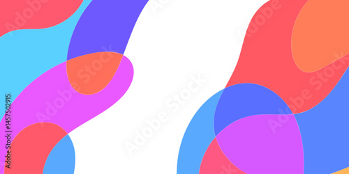 Vector Background of colorful liquid and fluid for summer collection, Cards, Posters, Flyers, Discs. Editable Background with Clipping Mask. Vector.