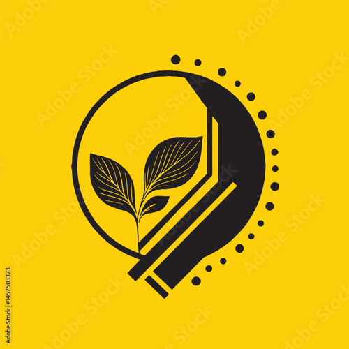 Abstract Minimalist Environmental Logo icon Design