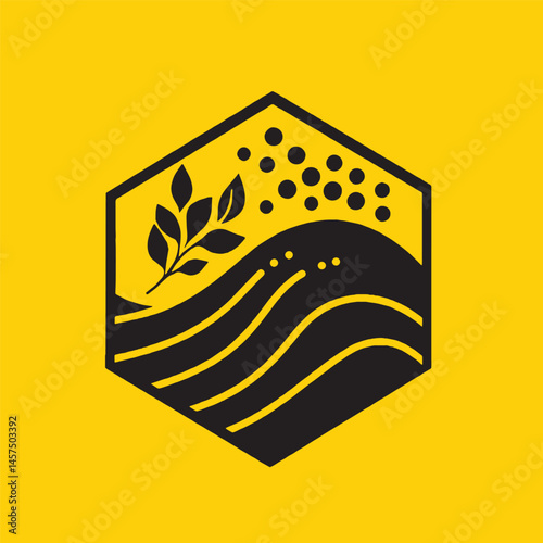 Abstract Minimalist Environmental Logo icon Design