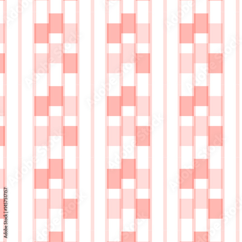 Intricate Red Pattern With Grouped Vertical Lines And Checkerboard Accents