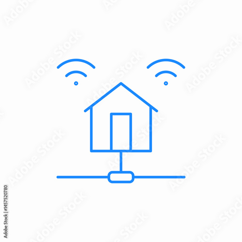local house hosting icon sign vector