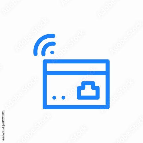 router wireless icon sign vector