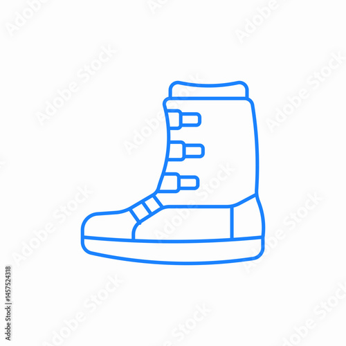 snowboard boot icon sign vector