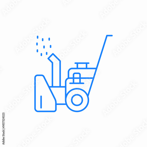 snow remover snow thrower icon sign vector