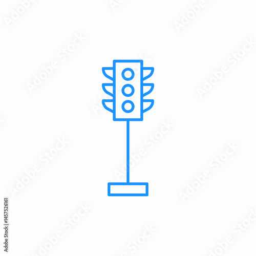 traffic light icon sign vector