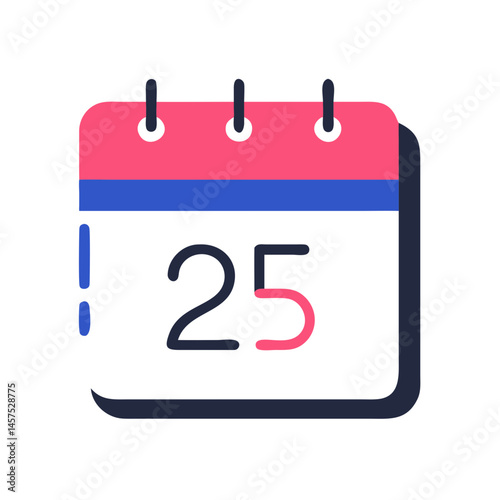 Calendar icon showing date 25