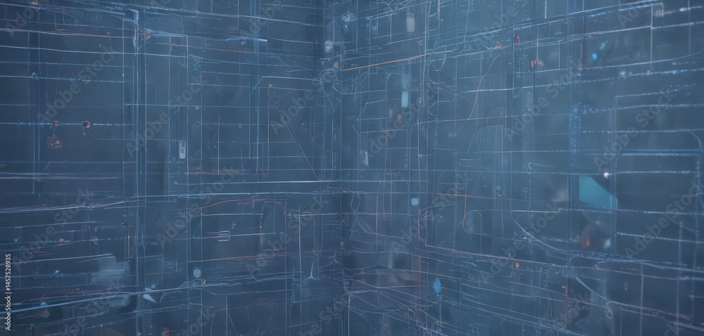 Abstract blueprint background, geometric shapes, technical lines, project, blueprint Abstract blueprint background, geometric shapes, technical lines, project, blueprint