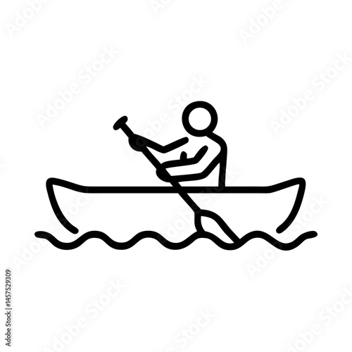 Person kayaking on water