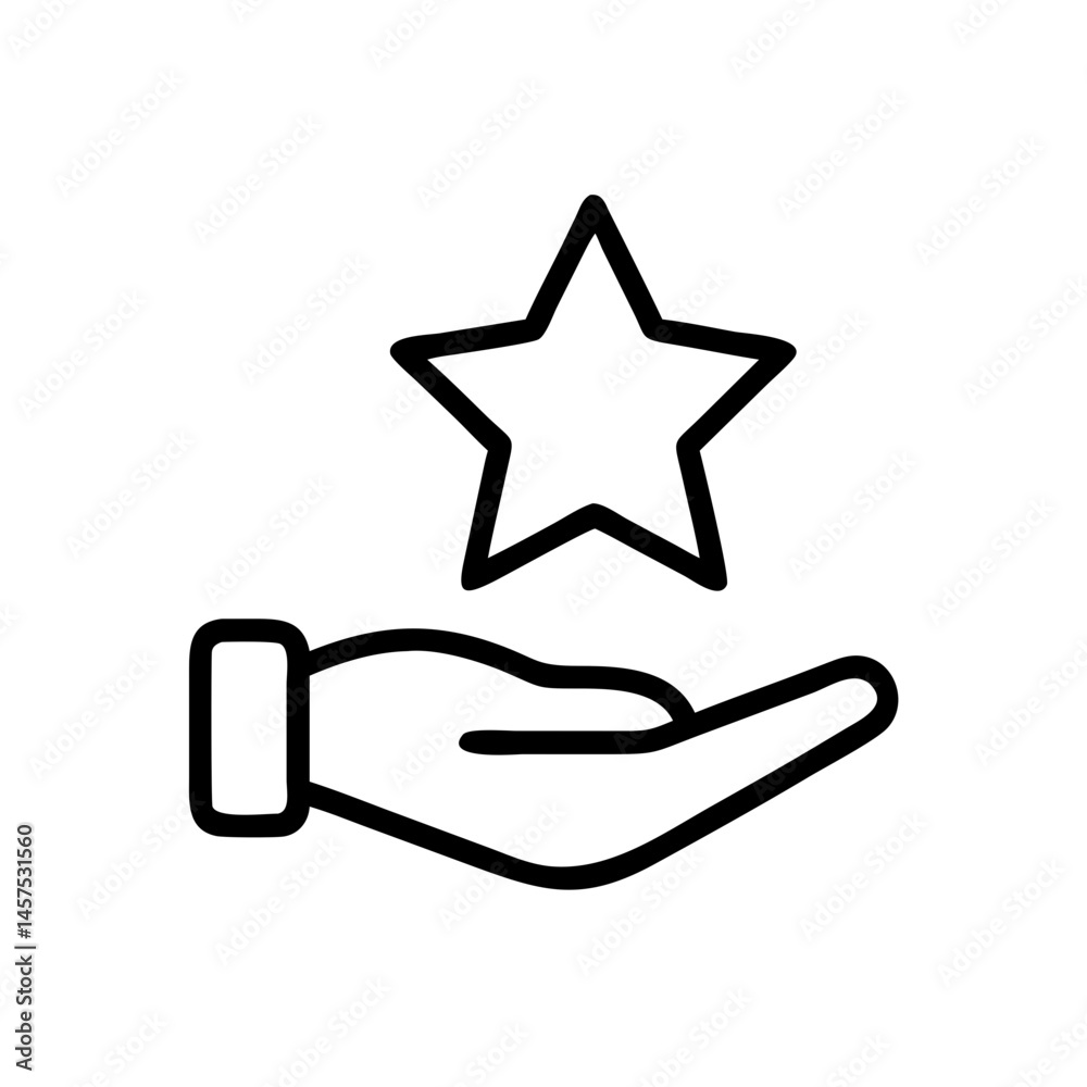 Fototapeta premium Hand holding a star