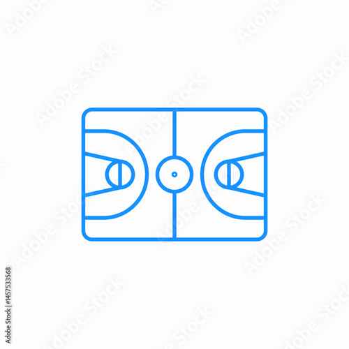 basketball arena icon sign vector