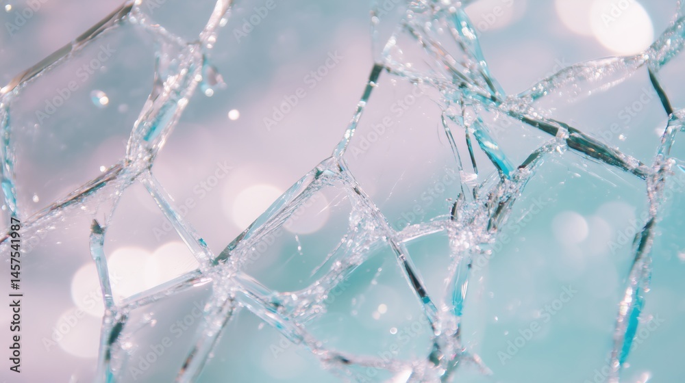 80s 90s Retro Acid Rain Broken Glass Texture Background