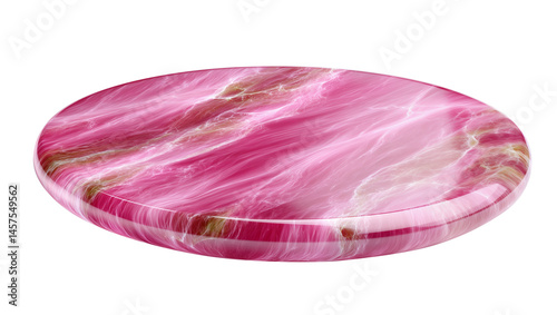 Obraz na płótnie A pink and gold marble with a swirl pattern w salonie