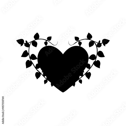 Leaf Vine Wrapped Heart