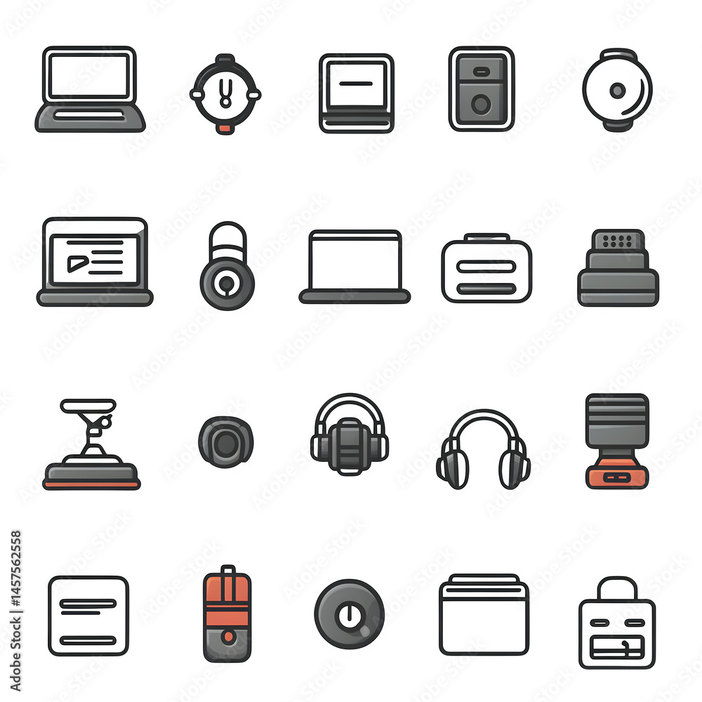 Technical Support thin line icons set. Technical support editable stroke icon collection. Vector --v 6.1 --s 750 --raw Technical Support thin line icons set. Technical support editable stroke icon collection. Vector --v 6.1 --s 750 --raw