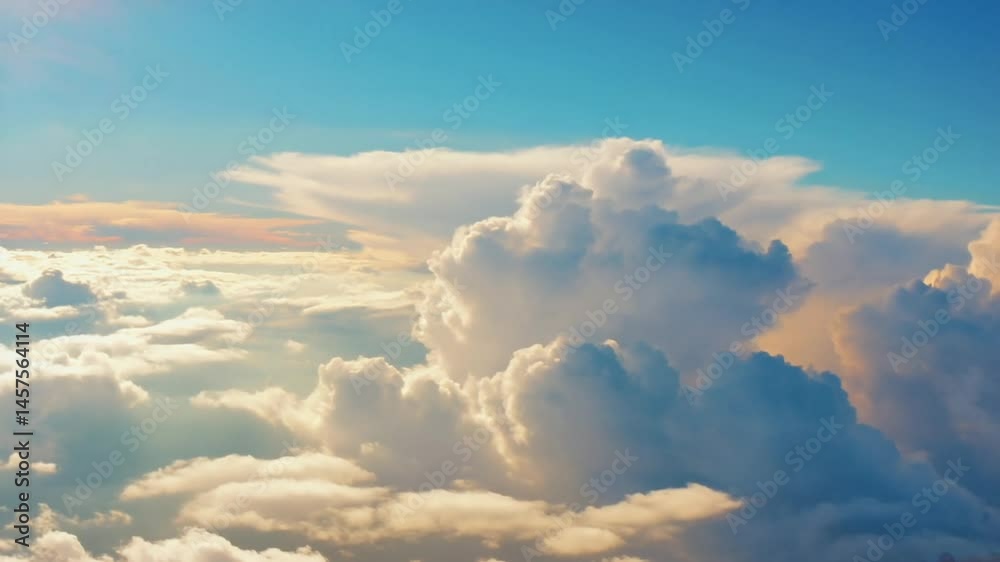 Beautiful animation of delicate wispy cirrus clouds in a colorful sunset sky. Ideal for nature and tranquil evening visuals. Beautiful animation of delicate wispy cirrus clouds in a colorful sunset sky. Ideal for nature and tranquil evening visuals.