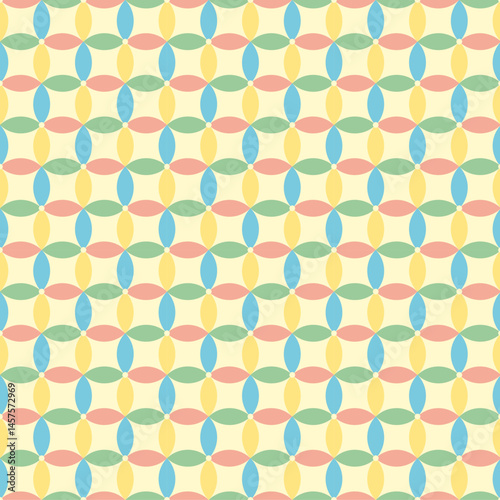 Wallpaper Mural retro vintage seamless pattern vector Torontodigital.ca