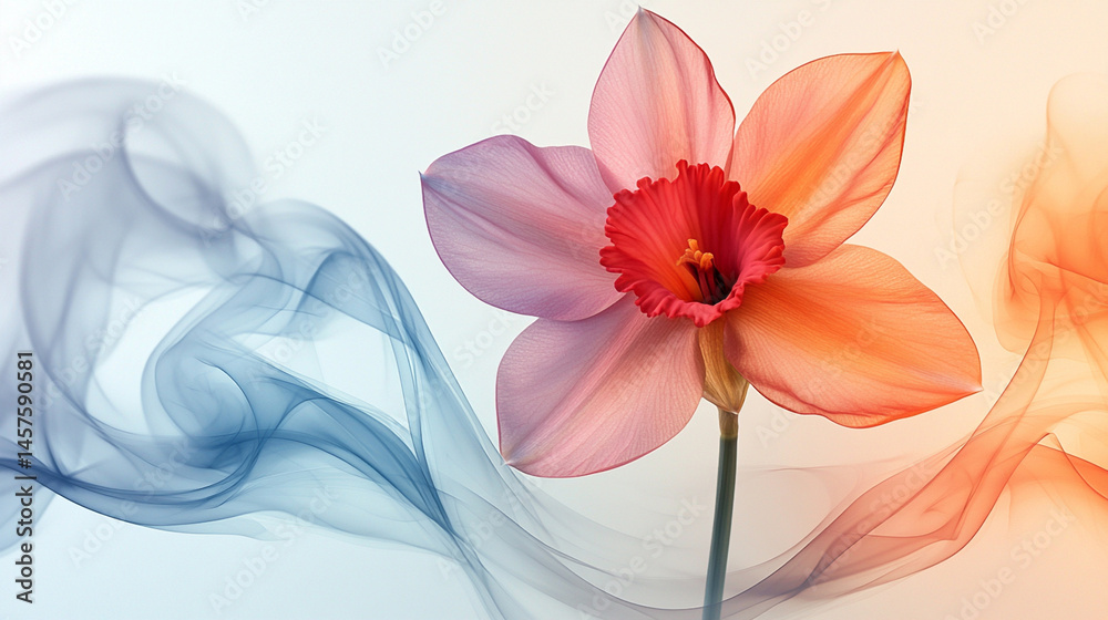 Obraz premium pink lily flower