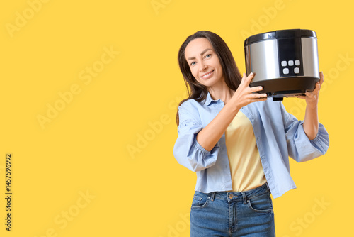 Beautiful woman with multi ...