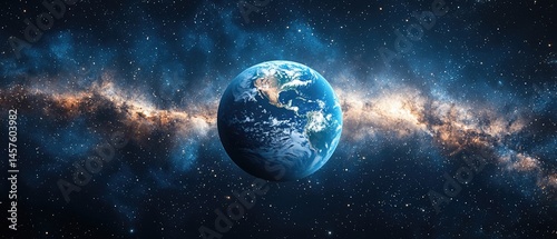 Earth from Space Stunning Galaxy View