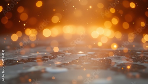 A bright yellow background with a lot of small golden dots