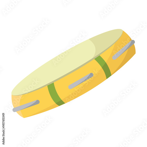 Small brazilian tambourine. Vector