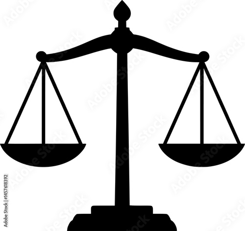 Scales of justice icon vector
