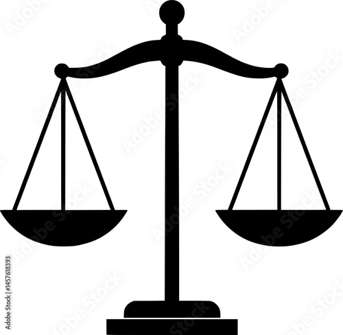 Scales of justice icon vector
