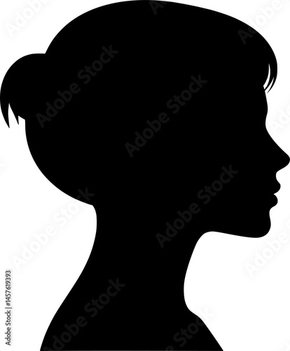 women head right side silhouette
