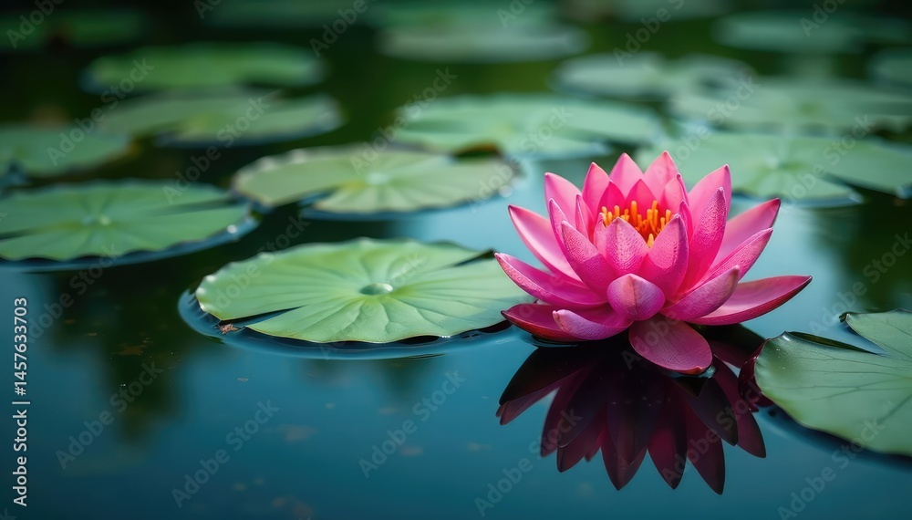 Water lilies create a floral pattern on a still lake, blossom, macro, bloom Water lilies create a floral pattern on a still lake, blossom, macro, bloom