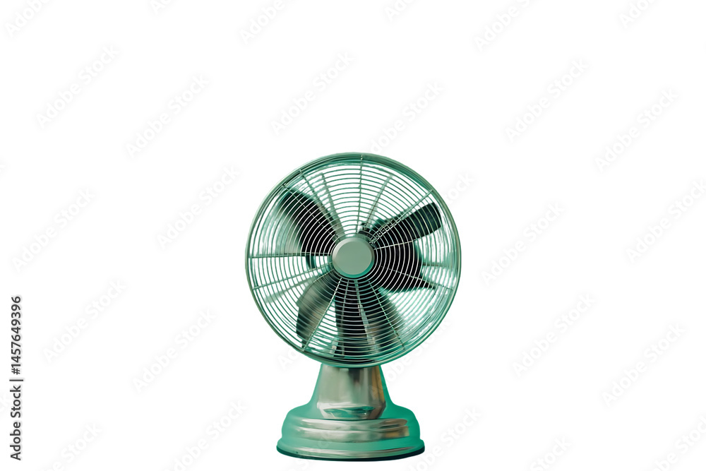 Teal Desk Fan Teal Desk Fan