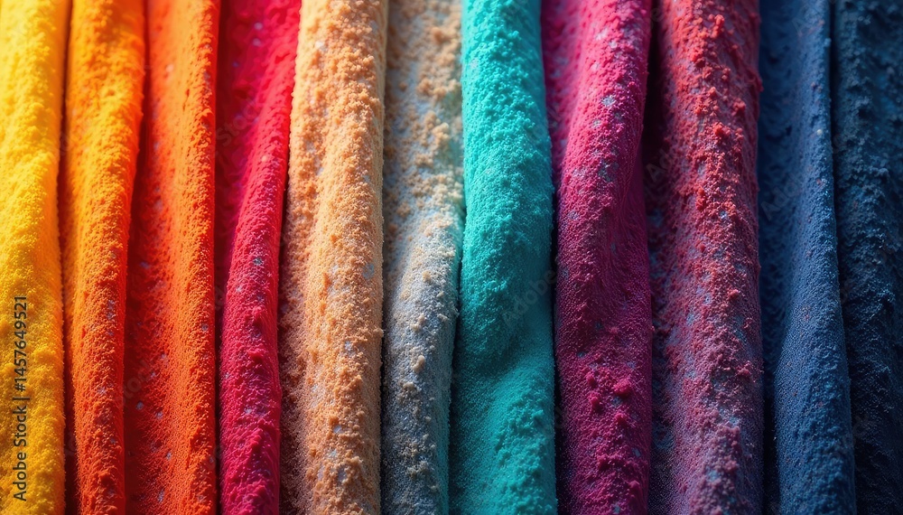 Stripes of varying widths and colors on fabric, colorful, light, stripes Stripes of varying widths and colors on fabric, colorful, light, stripes