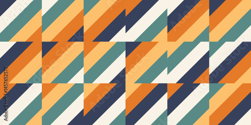 Abstract geometric pattern background, abstract stripes pattern with vintage color