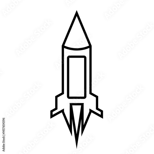Fototapeta Naklejka Na Ścianę i Meble -  rocket isolated on white background