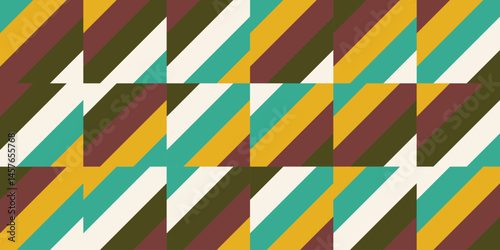 Abstract geometric pattern background, abstract stripes pattern with vintage color