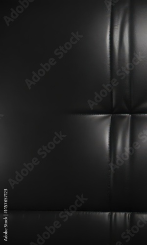 Smooth black leather, light reflections, upscale feel,  fashion,  background