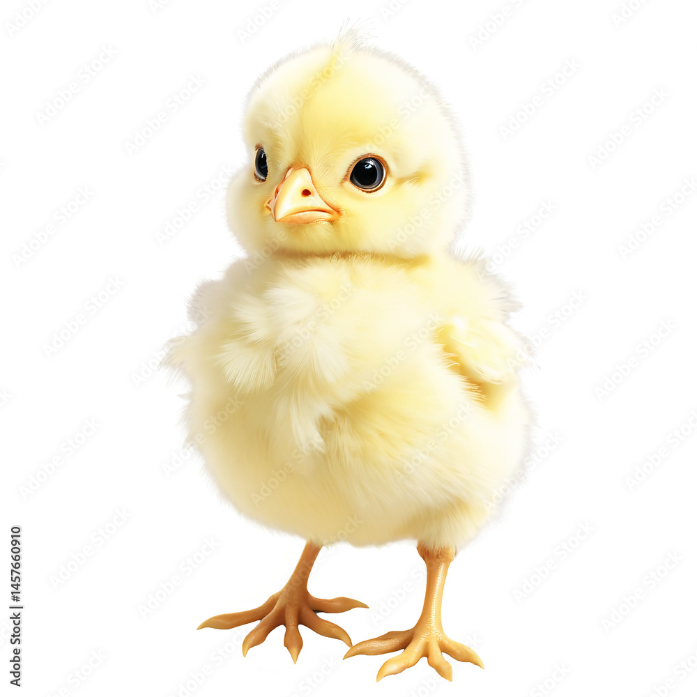 Fototapeta premium Fluffy Easter Chick Portrait