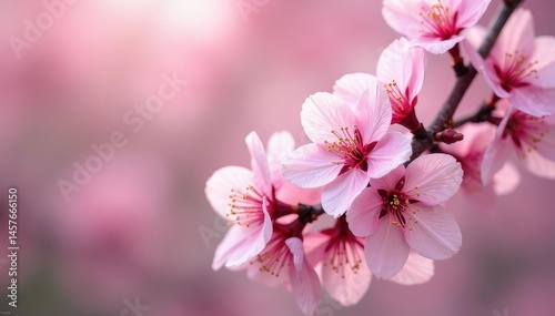 Delicate pink sakura blossoms in full bloom, forming a repeating pattern , texture, springtime, japanese