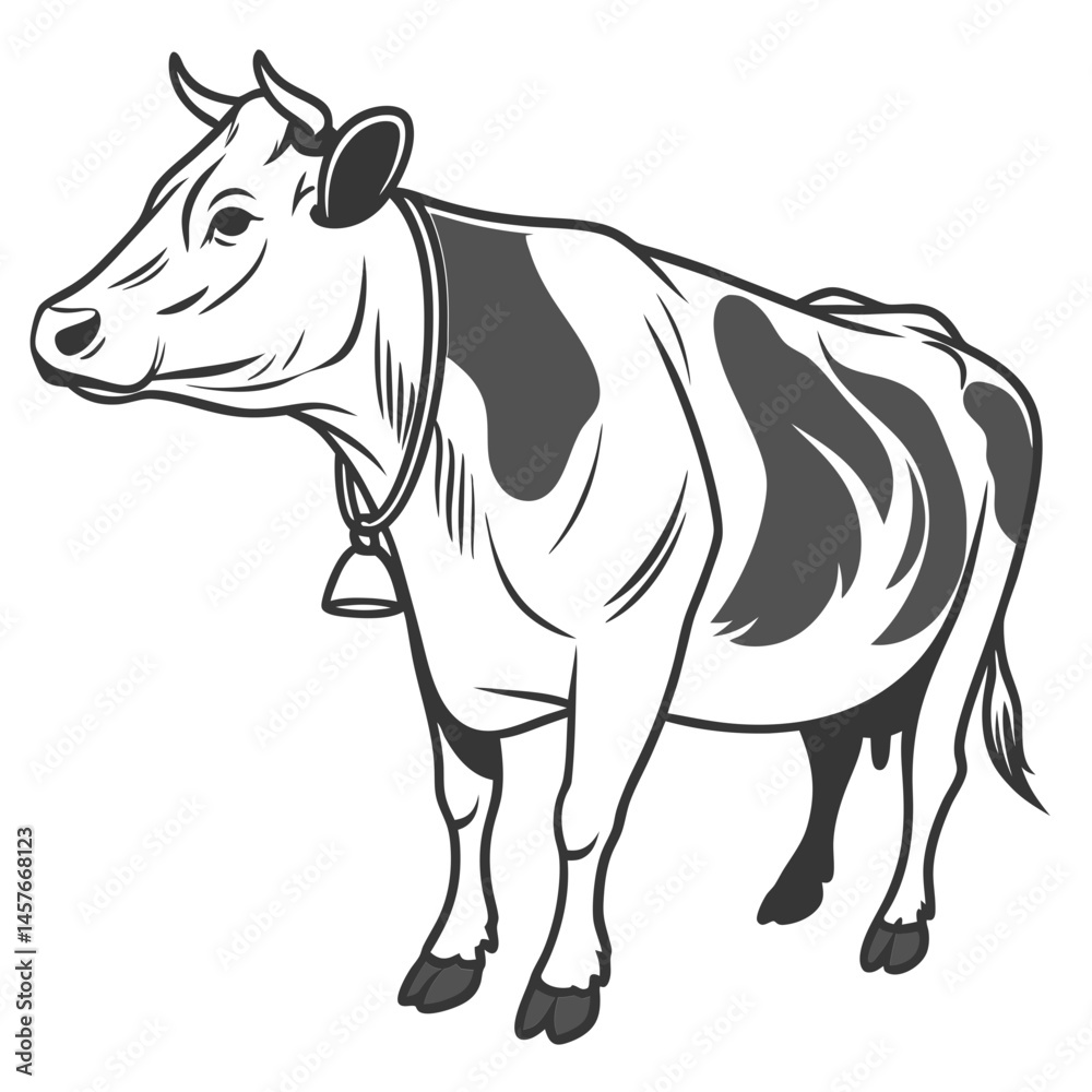 Fototapeta premium cow vector design