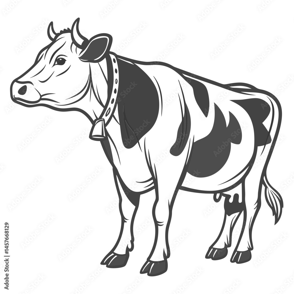 Fototapeta premium cow vector design