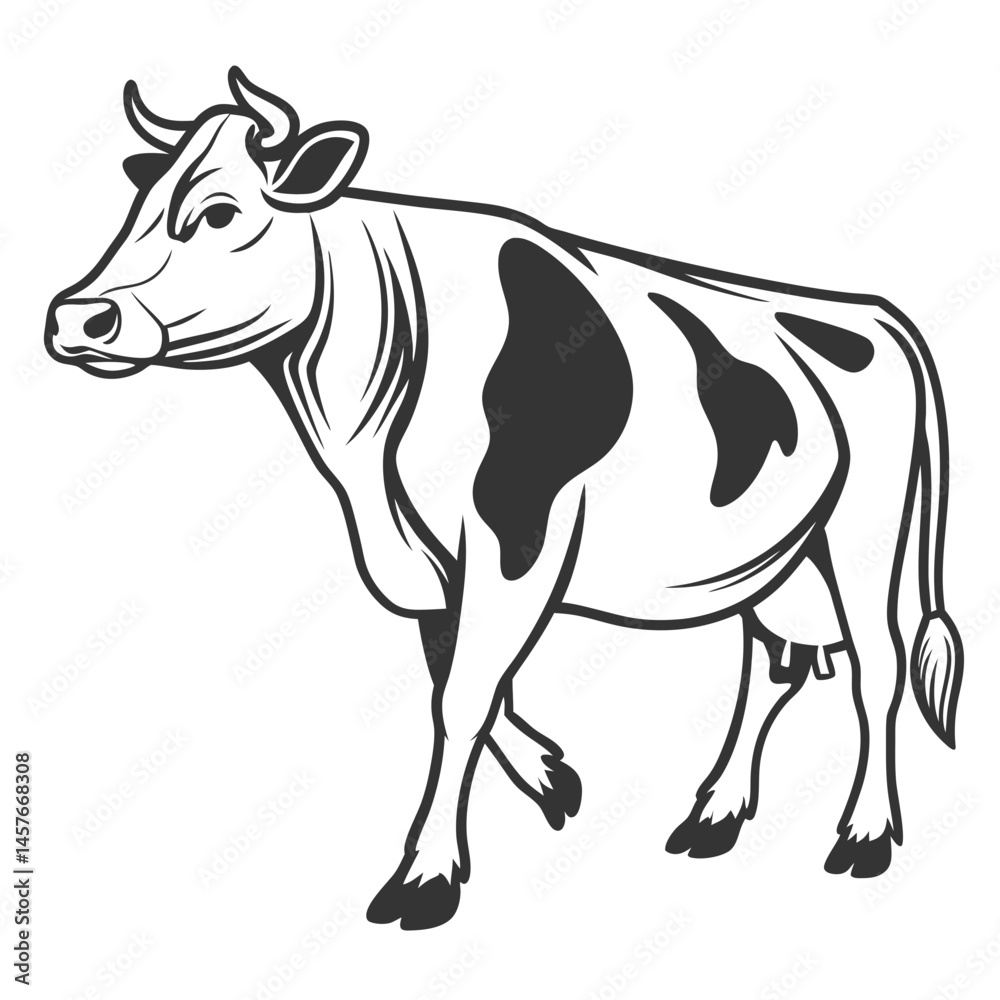 Fototapeta premium cow vector design