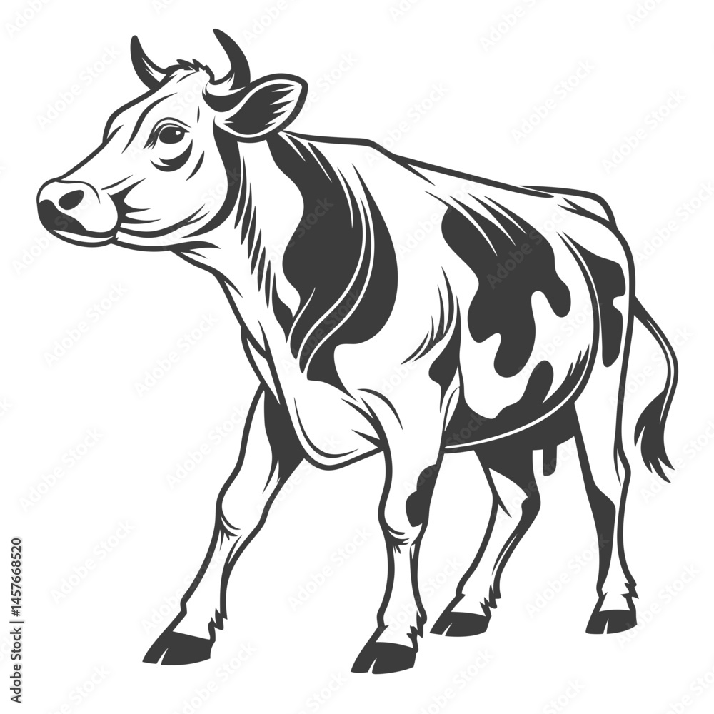 Fototapeta premium cow vector design