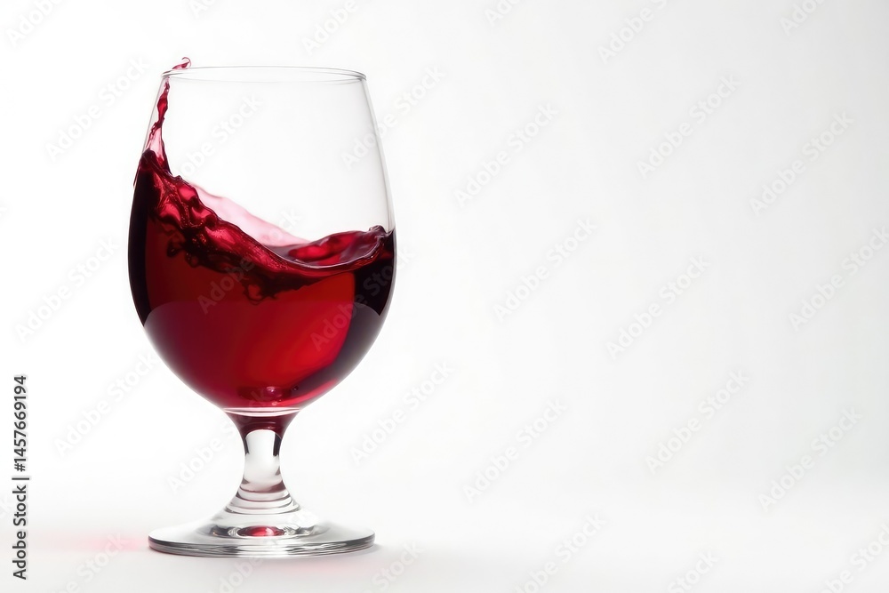 Rich red wine, swirling in glass against stark white , red wine, photography, glass Rich red wine, swirling in glass against stark white , red wine, photography, glass