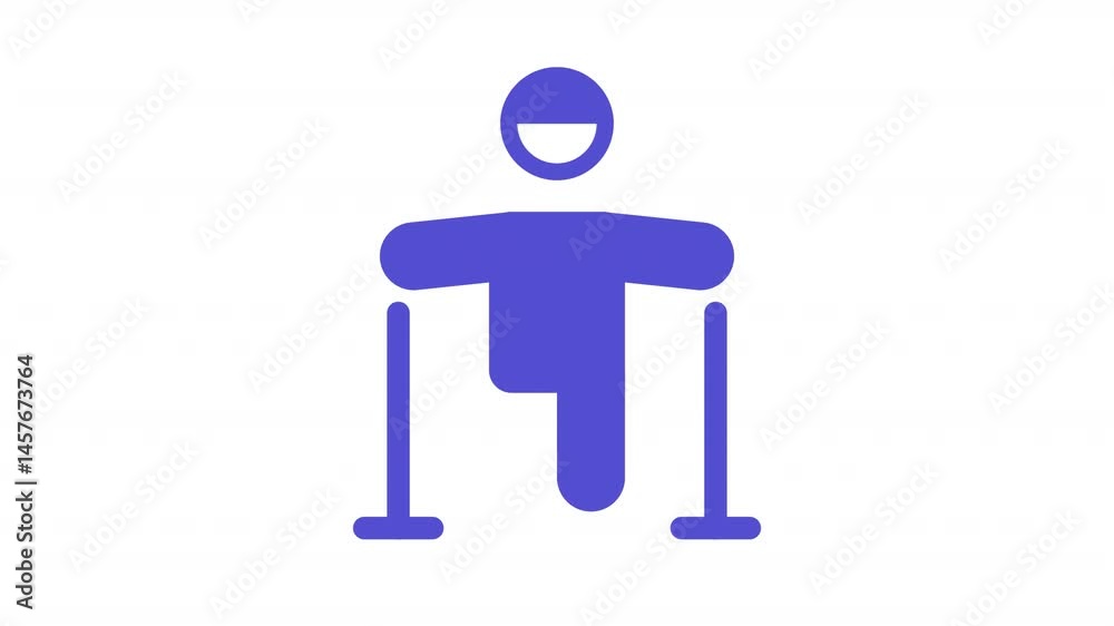 Amputation animation icon for social media, presentations, videos, websites, etc. no background, alpha channel. Amputation animation icon for social media, presentations, videos, websites, etc. no background, alpha channel.